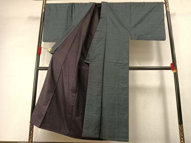 平和屋着物●男性 本場大島紬 アンサンブル 100亀甲 総詰め キングサイズ 正絹 逸品 AABI8905fy