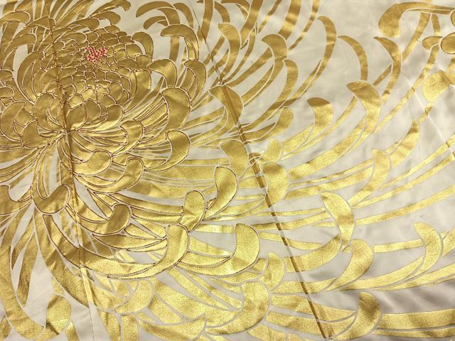 平和屋着物●豪華振袖　駒刺繍　乱菊　金彩　正絹　逸品　AABI8907fy