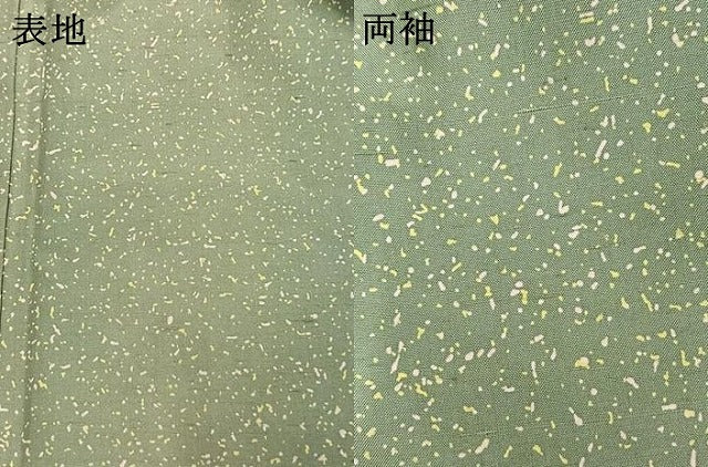 平和屋着物●白山紬　散らし文様　正絹　逸品　AABI8909fy