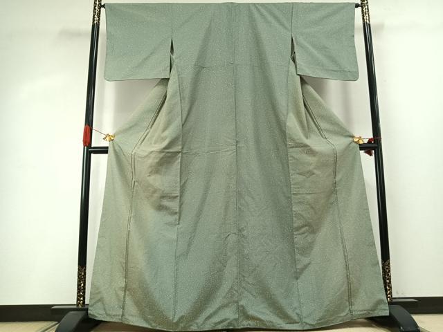 平和屋着物●白山紬　散らし文様　正絹　逸品　AABI8909fy