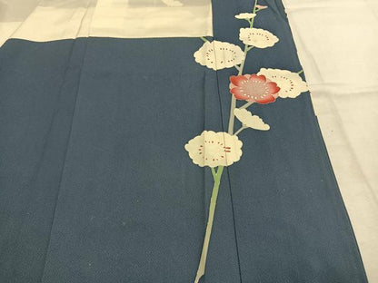 平和屋着物●豪華振袖　駒刺繍　枝花文　金彩　正絹　逸品　AABI8910fy