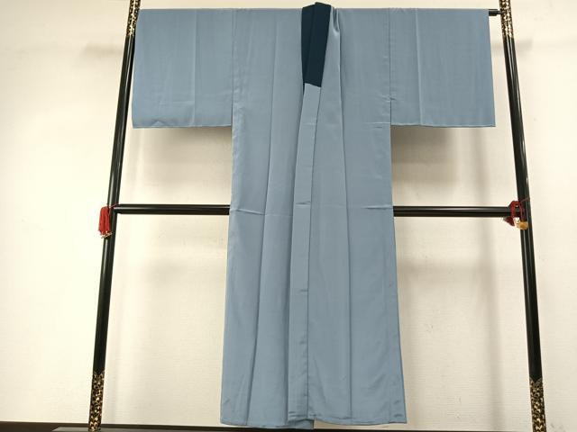 平和屋着物●男性 長襦袢 無双仕立て 手描き 富士山 風景文 暈し染め 金彩 正絹 逸品 AABI8915fy