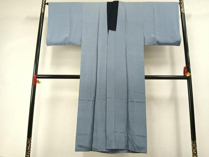 平和屋着物●男性 長襦袢 袷 手描き 富士山 鷹 枝松文 暈し染め 金彩 正絹 逸品 AABI8916fy