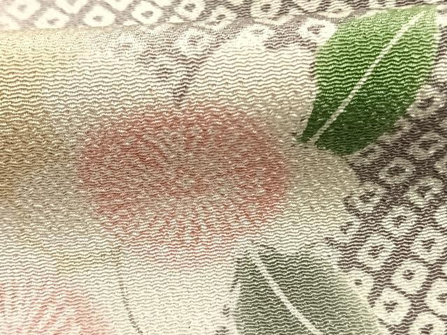 平和屋着物●上質な小紋　草花文　暈し染め　正絹　逸品　AABI8919fy