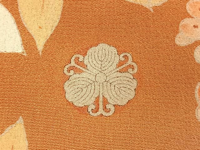 平和屋本店●アンティーク　大正ロマン　振袖　駒刺繍　草花文　暈し染め　金糸　金彩　正絹　逸品　AABI8927fy