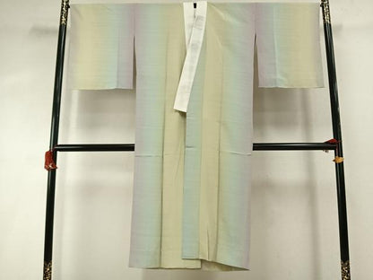平和屋着物●長襦袢 無双仕立て 横縞 正絹 逸品 AABI8931fy