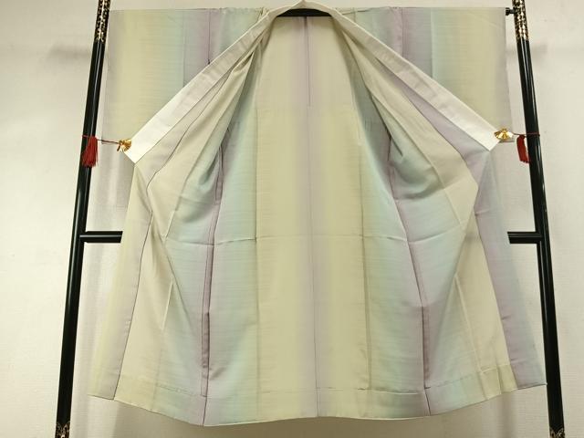 平和屋着物●長襦袢 無双仕立て 横縞 正絹 逸品 AABI8931fy