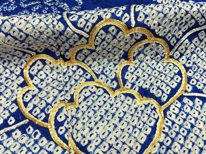 平和屋着物●豪華振袖 総絞り 駒刺繍 扇面花文 金彩 正絹 逸品 AABI8939fy