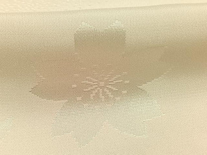 平和屋着物●振袖用長襦袢　無双仕立て　舞桜地紋　暈し染め　半衿刺繍　正絹　逸品　AABI8946fy
