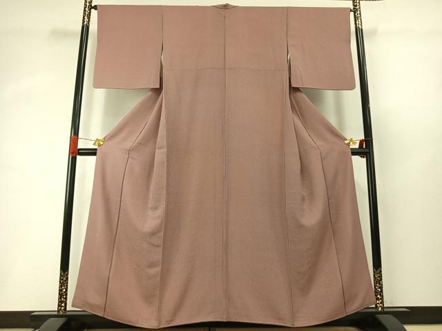 平和屋着物●江戸小紋　万筋　紫色×青色　健勝苑扱い　正絹　逸品　AABI8948fy