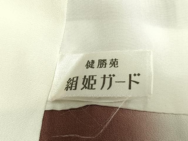 平和屋着物●江戸小紋　万筋　紫色×青色　健勝苑扱い　正絹　逸品　AABI8948fy