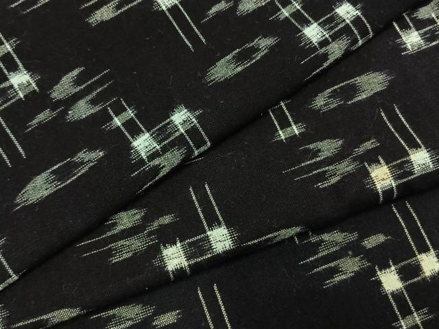 平和屋着物●久留米絣　琉球絣　綿　逸品　AABI8949fy