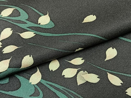 平和屋着物●訪問着 舞桜文 正絹 逸品 AABI8950fy