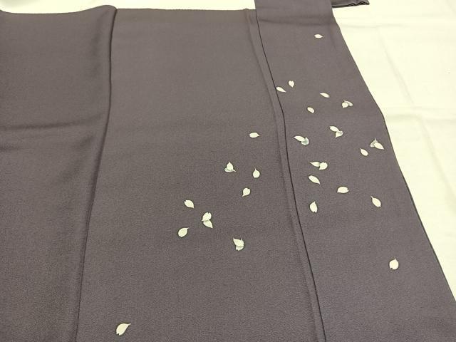 平和屋着物●訪問着 舞桜文 正絹 逸品 AABI8950fy