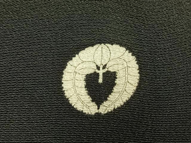 平和屋着物●豪華黒留袖　駒刺繍　色紙重ね花文　金彩　高島屋扱い　正絹　逸品　AABI8957fy