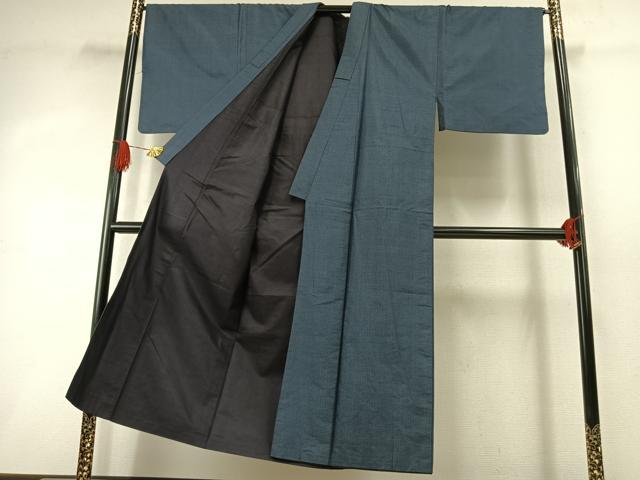 平和屋着物●男性 本場大島紬 亀甲柄 正絹 逸品 AABI8959fy