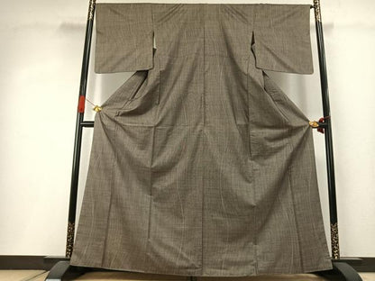 平和屋着物●本場大島紬 カタス9マルキ よろけ縞 正絹 逸品 AABI8970fy