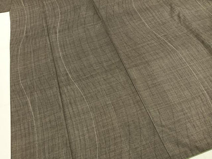 平和屋着物●本場大島紬 カタス9マルキ よろけ縞 正絹 逸品 AABI8970fy