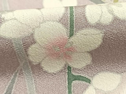 平和屋着物●訪問着　友禅　作家物　草花文　暈し染め　正絹　逸品　AABI8991fy
