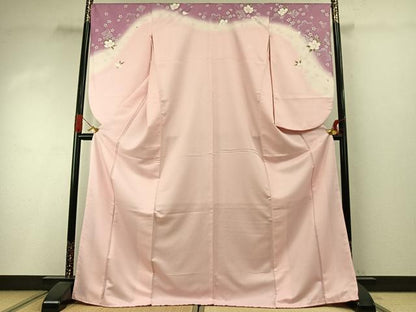 平和屋着物●小振袖　二尺袖　草花文　暈し染め　AABI8995fy