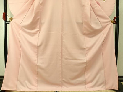 平和屋着物●小振袖　二尺袖　舞花文　暈し染め　金彩　AABI8998fy
