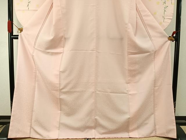 平和屋着物●小振袖　二尺袖　草花文　暈し染め　AABI8999fy