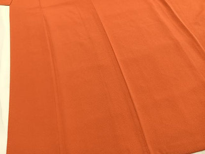 平和屋着物●豪華振袖　色無地　丹色　正絹　逸品　未使用　AABI9013fy
