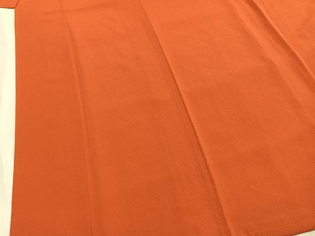 平和屋着物●豪華振袖　色無地　丹色　正絹　逸品　未使用　AABI9013fy