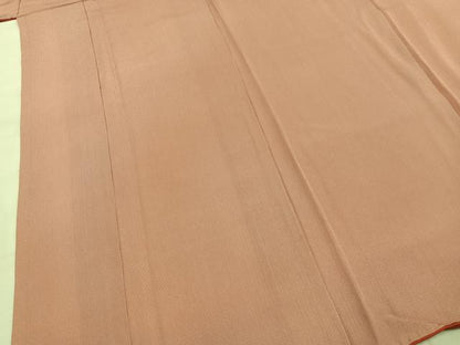 平和屋着物●小紋師　高津良治　江戸小紋　万筋　赤色×白色　正絹　逸品　AABI9030fy