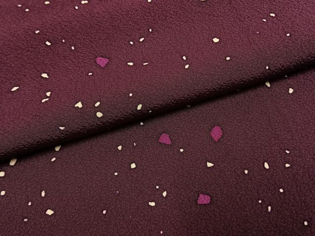 平和屋着物●上質な小紋　作家物　散らし文様　正絹　逸品　AABI9031fy