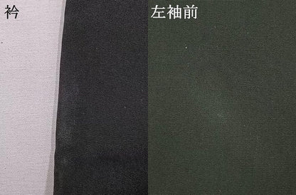 平和屋着物●男性　黒紋付　正絹　逸品　AABI9033fy