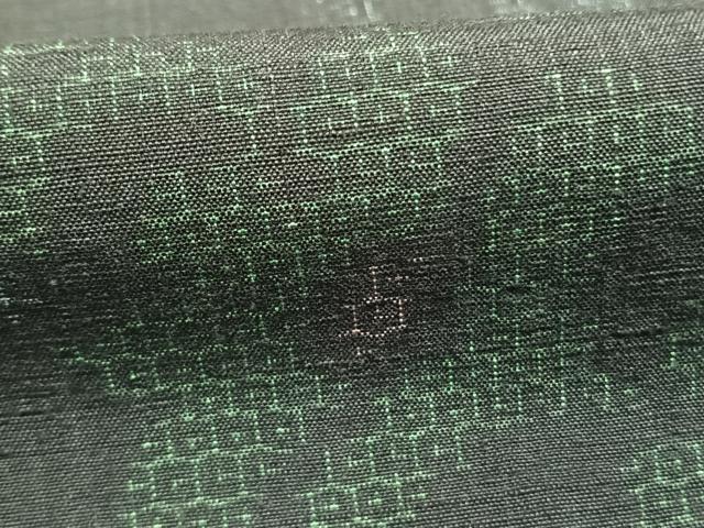平和屋着物●結城紬　80亀甲　花唐草文　正絹　逸品　AABI9037fy