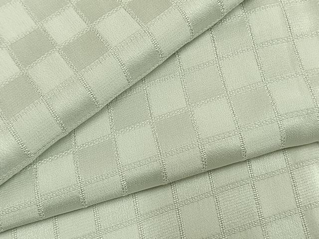 平和屋着物●長襦袢　無双仕立て　作家物　市松地紋　正絹　逸品　AABI9038fy