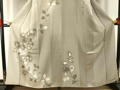 平和屋着物●京都の名門ブランド　銀花仙　訪問着　花唐草文　暈し染め　正絹　逸品　AABI9039fy