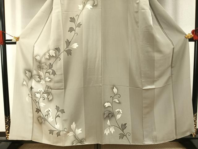 平和屋着物●京都の名門ブランド　銀花仙　訪問着　花唐草文　暈し染め　正絹　逸品　AABI9039fy