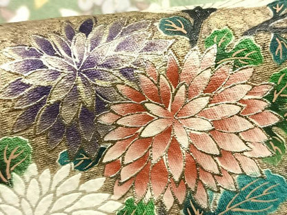 平和屋着物●金彩友禅作家　木村桂友　訪問着　古都乃彩　金銀彩　仮絵羽　正絹　逸品　未使用　AABI9047fy