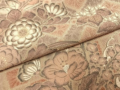 平和屋着物●訪問着　辻が花　金彩　鬼しぼ縮緬　正絹　逸品　AABI9053fy