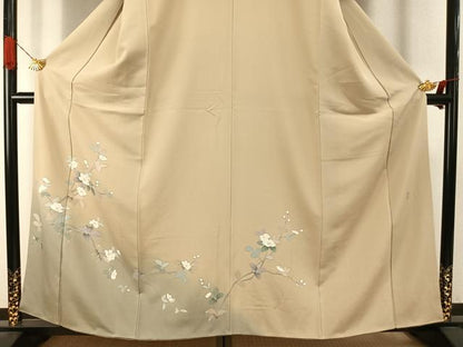 平和屋着物●訪問着　友禅　作家物　枝花文　暈し染め　正絹　逸品　AABI9060fy