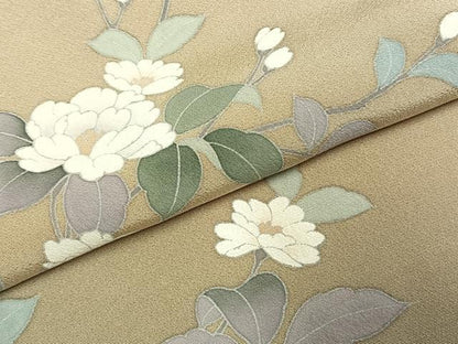 平和屋着物●訪問着　友禅　作家物　枝花文　暈し染め　正絹　逸品　AABI9060fy