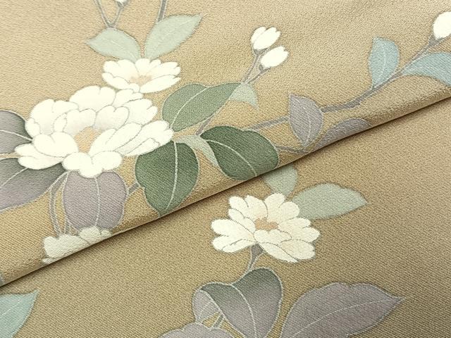 平和屋着物●訪問着　友禅　作家物　枝花文　暈し染め　正絹　逸品　AABI9060fy