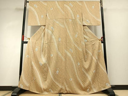 平和屋着物●上質な小紋　絞り　辻が花　正絹　逸品　AABI9069fy
