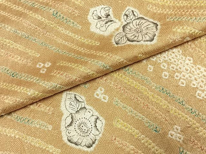 平和屋着物●上質な小紋　絞り　辻が花　正絹　逸品　AABI9069fy
