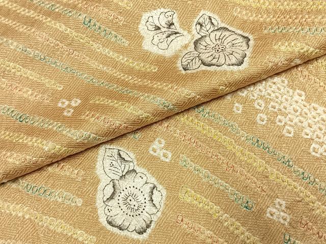 平和屋着物●上質な小紋　絞り　辻が花　正絹　逸品　AABI9069fy