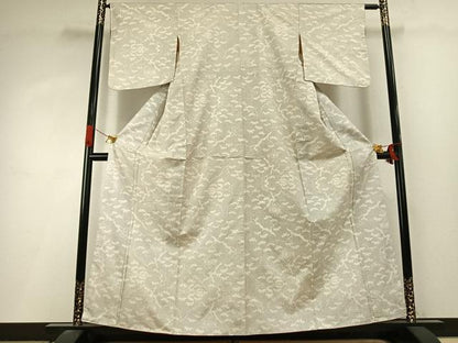 平和屋着物●本場大島紬　白大島　カタス　風景文　正絹　逸品　AABI9080fy