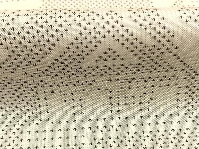 平和屋着物●本場大島紬　白大島　カタス　風景文　正絹　逸品　AABI9080fy
