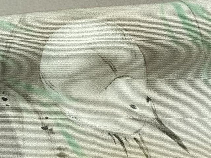 平和屋着物●豪華色留袖　手描き　色紙重ね花鳥文　暈し染め　正絹　逸品　AABI9098fy