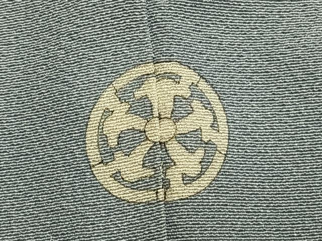 平和屋着物●上質な色無地　青磁鼠色　正絹　逸品　AABI9101fy