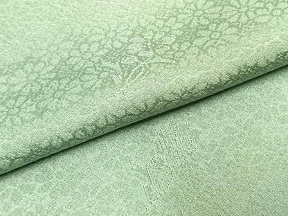 平和屋着物●上質な小紋　草花地紋　暈し染め　ロング丈　正絹　逸品　AABI9102fy