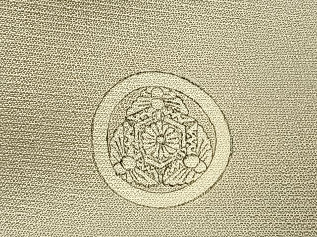 平和屋着物●豪華色留袖　駒刺繍　草花文　金彩　正絹　逸品　AABI9104fy