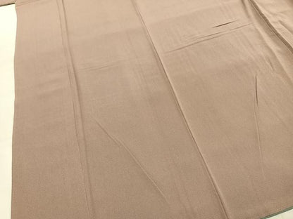 平和屋着物●伝統工芸士　保科信　江戸小紋　万筋　紫色×灰色　正絹　逸品　AABI9109fy